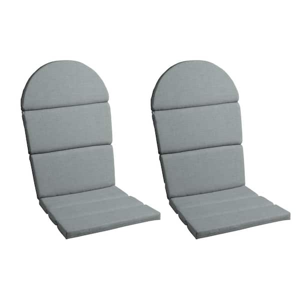 28 x 20 Outdoor Foam Adirondack Cushion, Stone Grey Leala (Set of 2)