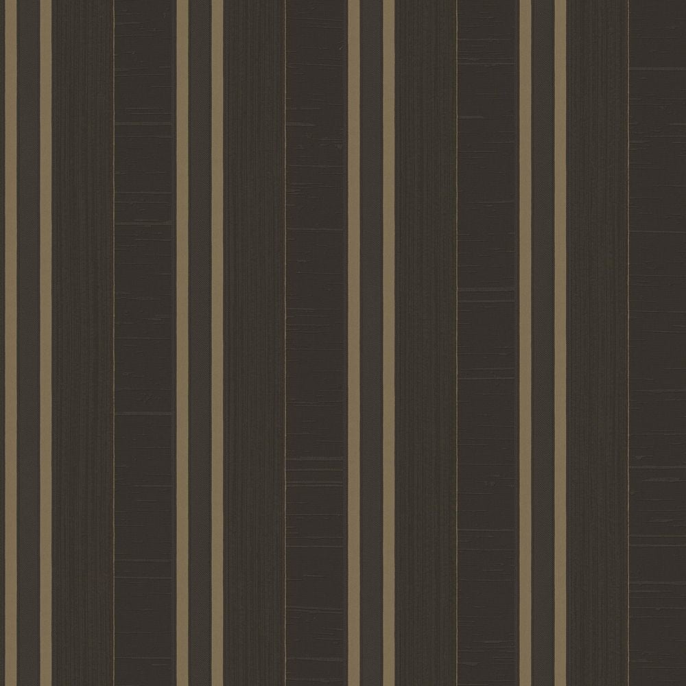 Palazzo 2 Collection Black Silk Stripe Vinyl on Non-Woven Non-Pasted Wallpa