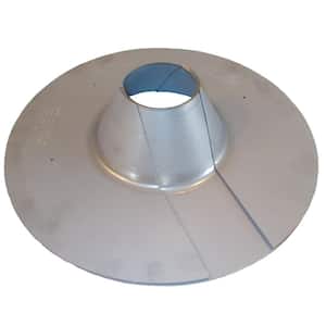 All Style Retro-Spin Galvanized Steel Roof Flashing for 2.5" (2 7/8" OD) maximum Electric Service Mast Conduit Pipe