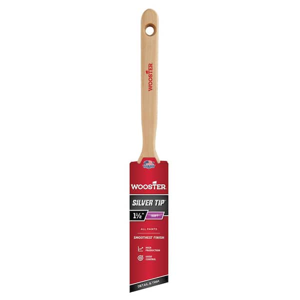 Wooster 1-1/2 in. Silver Tip Polyester Angle Sash Brush