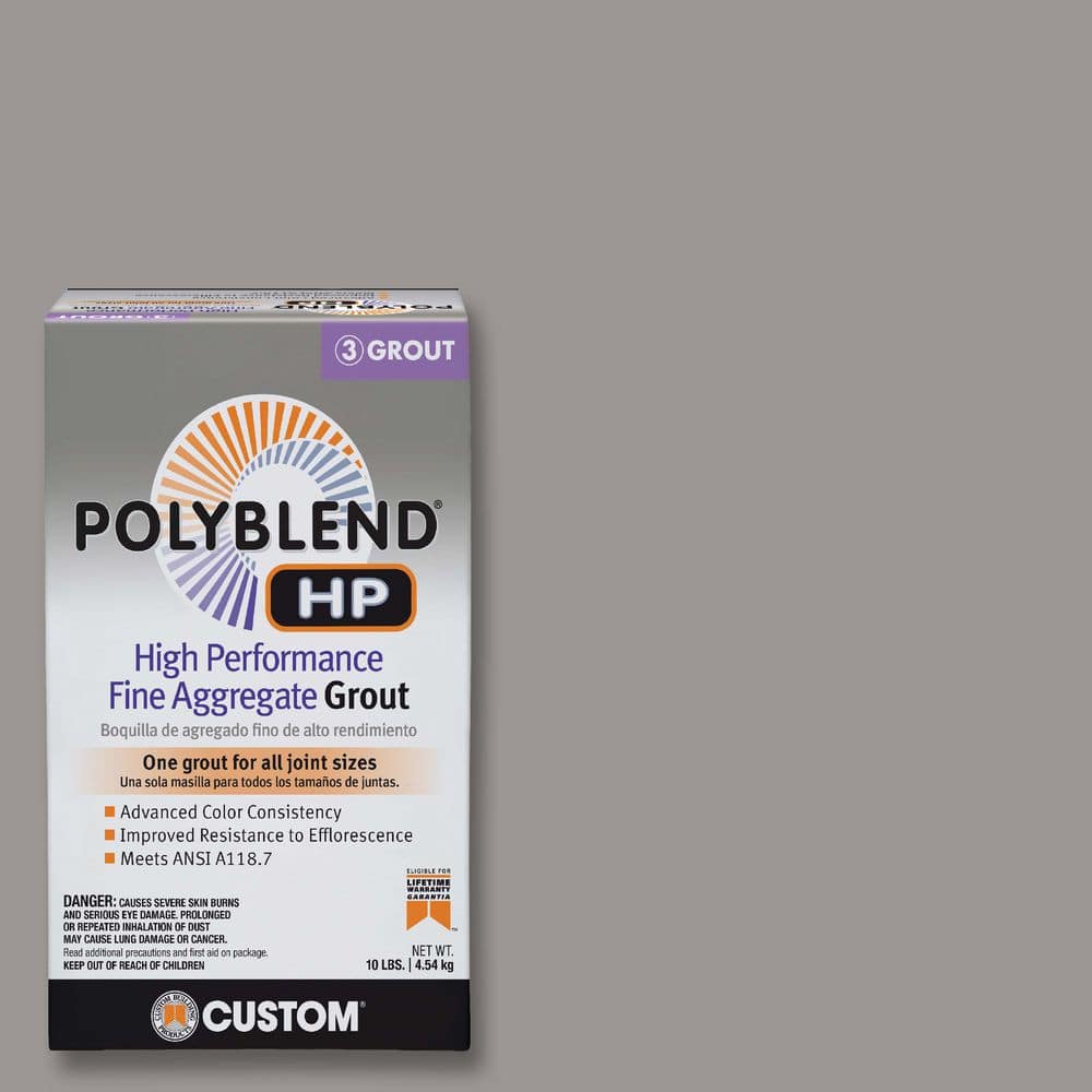 Custom Building Products Polyblend HP #165 Delorean Gray 10 lbs
