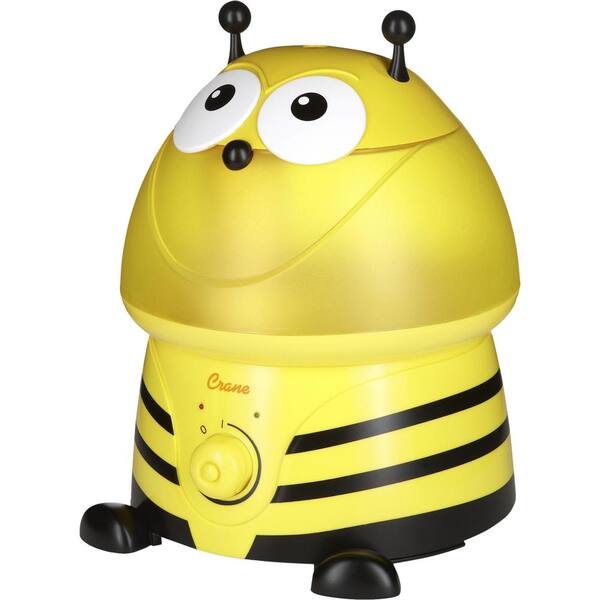 Crane 1 Gal. Adorable Ultrasonic Cool Mist Humidifier for Medium to Large Rooms up to 500 sq. ft. - Bumble Bee
