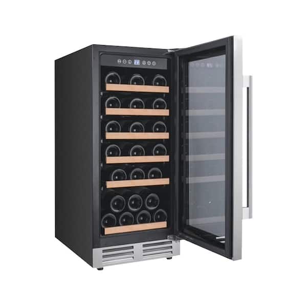 Avanti 15 In 28 Bottle Wine Cooler Wcf282e3sd The Home Depot