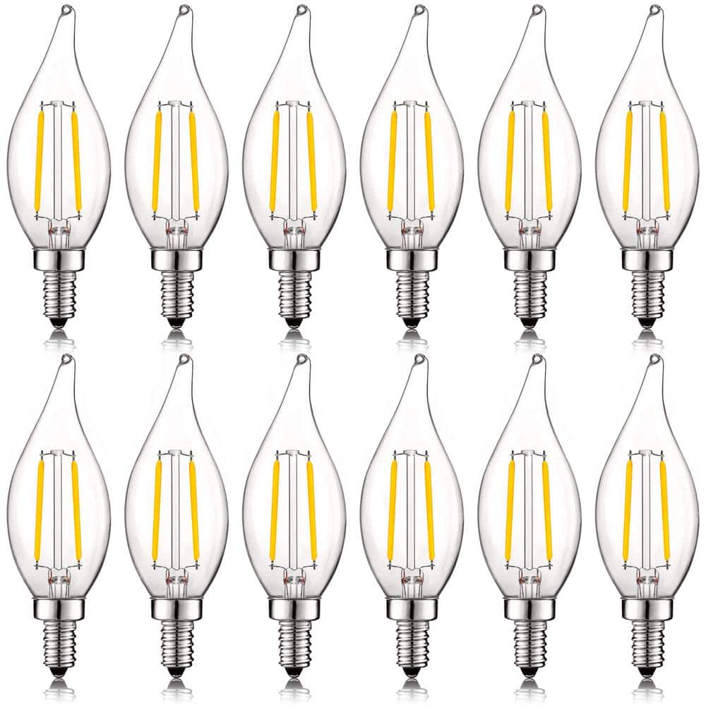 40-Watt Equivalent CA11 Dimmable LED Light Bulbs UL Listed 3000K Soft White (12-Pack) price history on PriceWatchPro