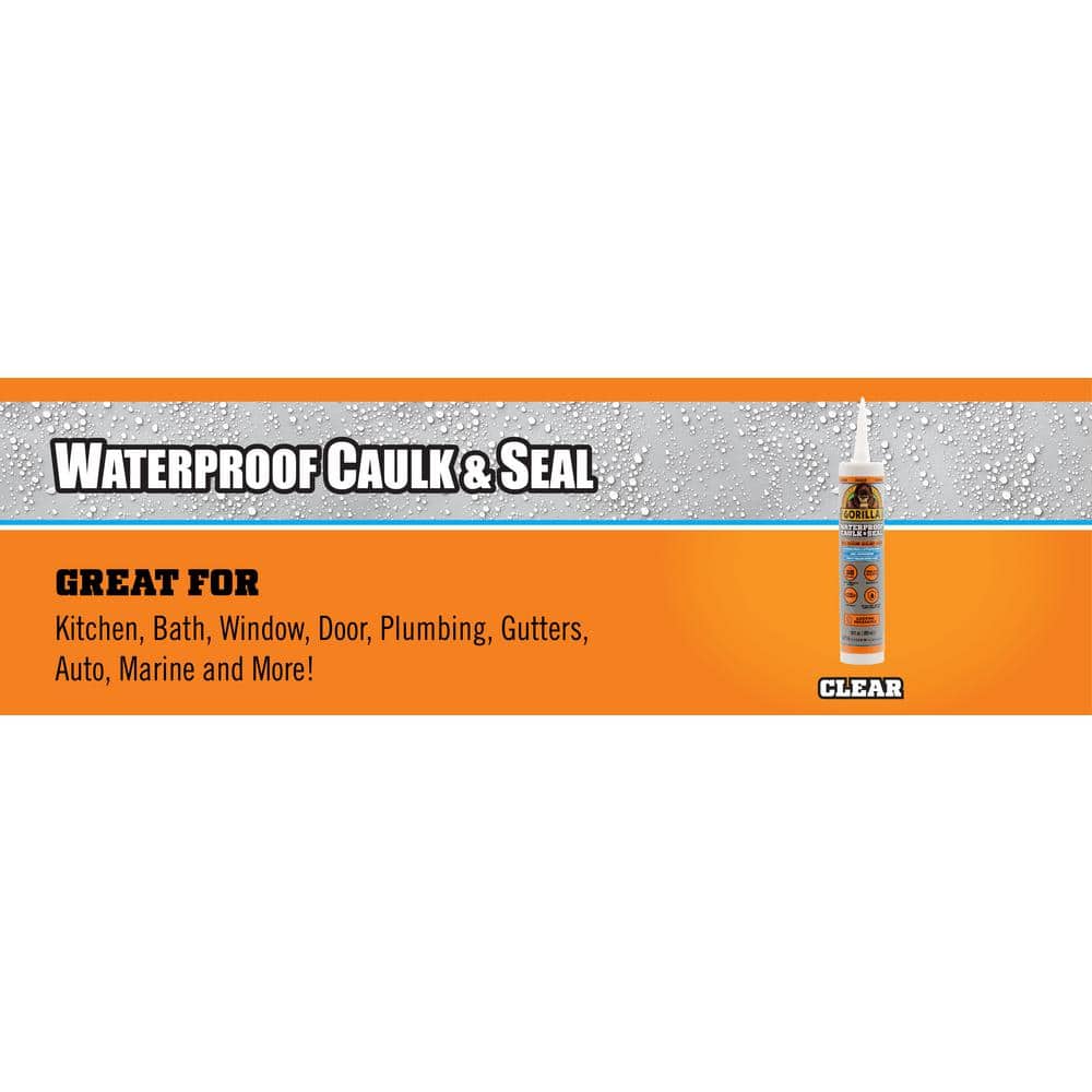Clear Silicone Waterproof Caulk & Sealant Pack of 12