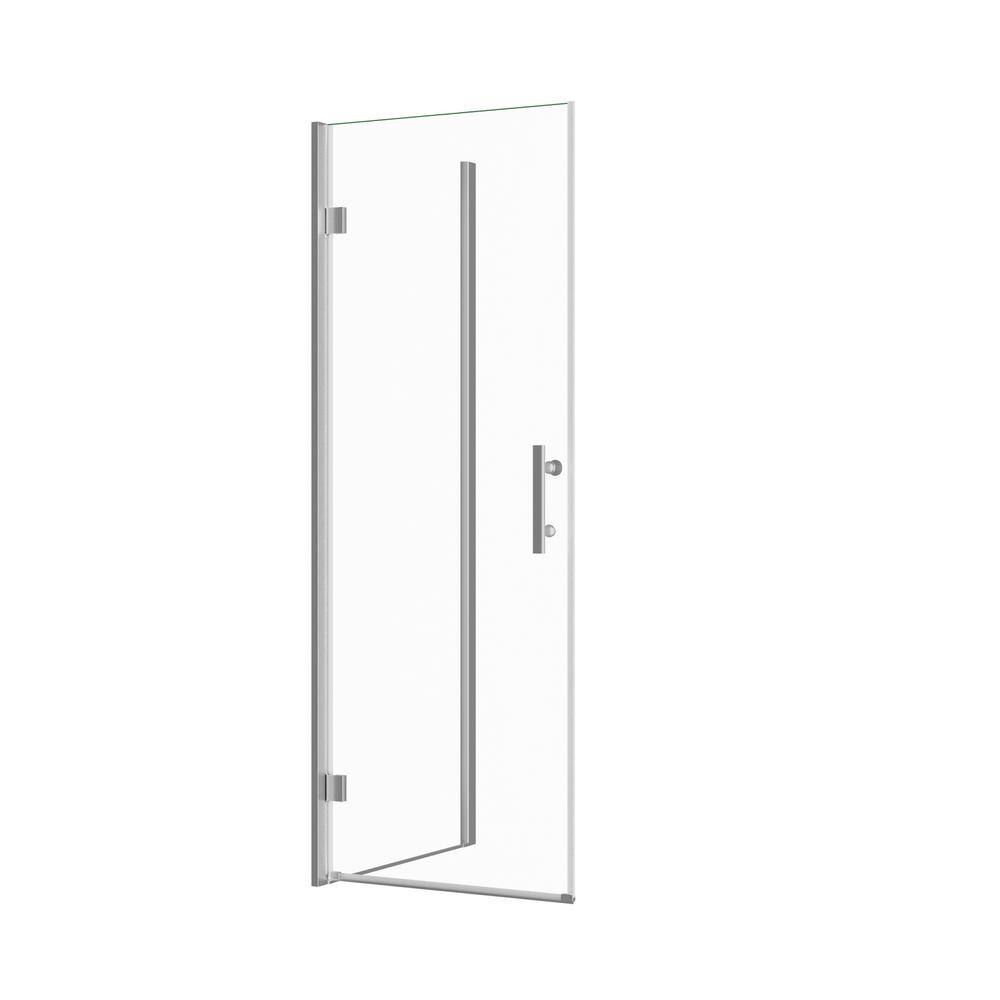 32" White Acrylic Shower Pan Base with Chrome Drain Cover