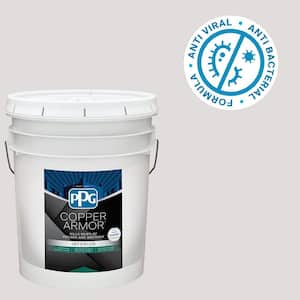 5 gal. PPG1014-3 Silver Screen Semi-Gloss Antiviral and Antibacterial Interior Paint with Primer
