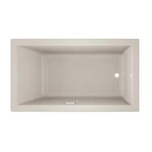 SOLNA PURE AIR 66 in. x 36 in. Rectangular Air Bath Bathtub with Right Drain in Oyster
