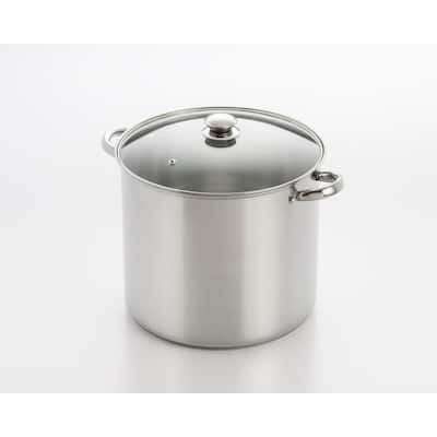 Cook N Home 24 qt. Professional Stainless Steel Stockpot with Lid 02722 -  The Home Depot