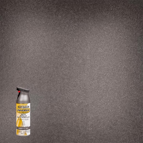 Rust-Oleum Universal 11 oz. All Surface Metallic Gunmetal Gray Spray Paint and Primer in One