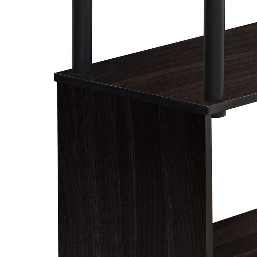 Espresso 3-Tier Adjustable Wood Storage Rack