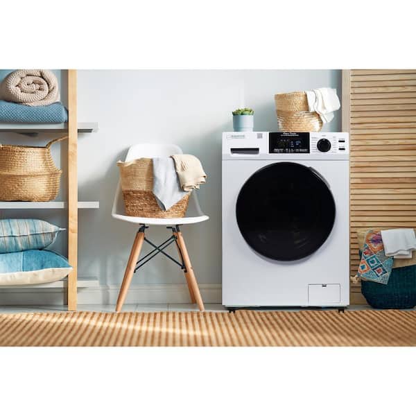 Equator 1.62 cu. ft./15 lbs. All-in-One Washer Dryer Combo Ventless/Vented Pet Plus Portability Kit in White 4600W+PBK1070