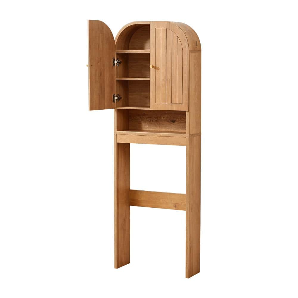 70 in. H  Arc Shape Natural  Bathroom Etageres and Space Savers with Storage Cabinet over the Toilet price history on PriceWatchPro