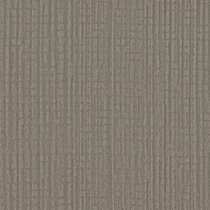 Zinnia Stonehenge Gray 42 oz. SD High Performance Polyester Pattern Installed Carpet