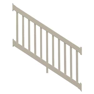 Naples 3 ft. H x 6 ft. W Khaki Vinyl Stair Railing Kit