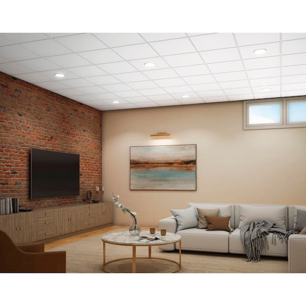 YUMA White 2 ft. x 2 ft. Tegular Ceiling Tile (64 sq. ft./case)