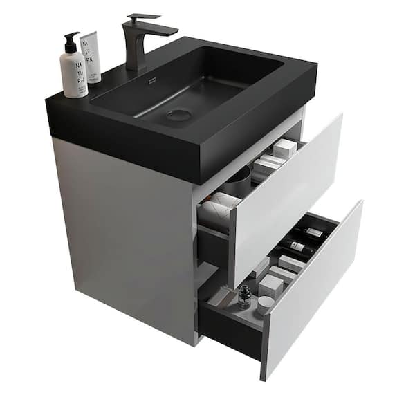 INSTER NOBLE 24 in. W x 18 in. D x 25 in. H Single Sink Floating