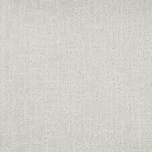 8 in. x 8 in.  Pattern Carpet Sample - Brasswick - Color Antique Silver