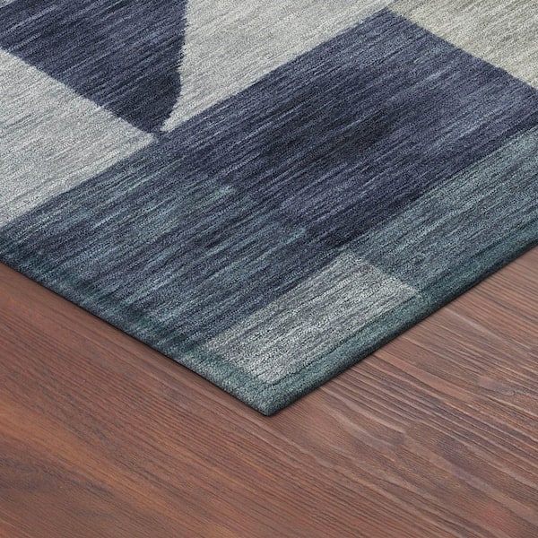 Chantille Machine Washable Indoor/Outdoor Abstract ACN2373 Blue 3 ft. x 4 ft. Area Rug