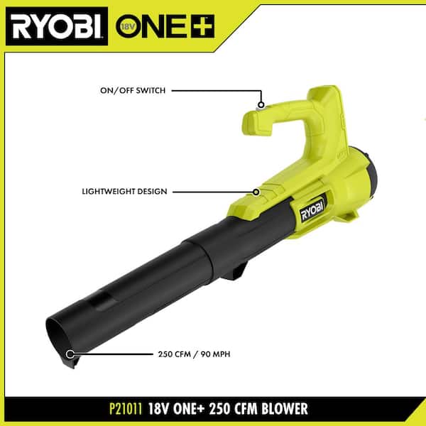 RYOBI ONE+ 18V Cordless String Trimmer/Edger and Blower/Sweeper Combo Kit  (2-Tools) with 2.0 Ah Battery and Charger PCLCK201K - The Home Depot