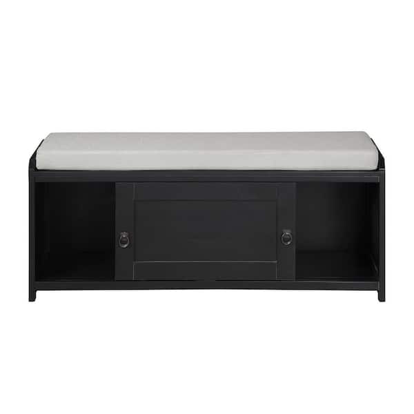 ZIRUWU Polyester Shoe Storage Bench