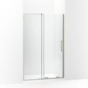 Echelon 44-48 in. W x 72 in. H Sliding Frameless Shower Door in Anodized Brushed Nickel