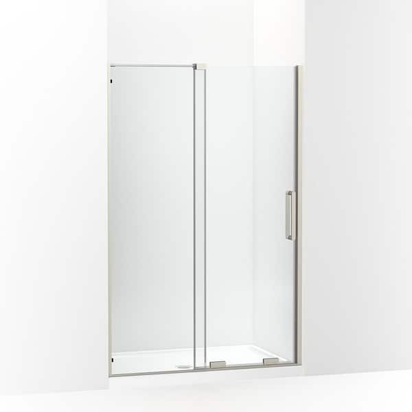 KOHLER Echelon 44-48 in. W x 72 in. H Sliding Frameless Shower Door in Anodized Brushed Nickel