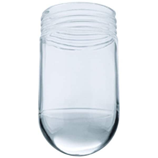 Westinghouse 6 in. Vapor Proof Clear Glass Threaded Neck Shade with 3-1/4 in. Thread and 3-1/2 in. Width