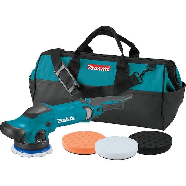 Makita 5 in. Dual Action Random Orbit Polisher with Foam Pads and Bag