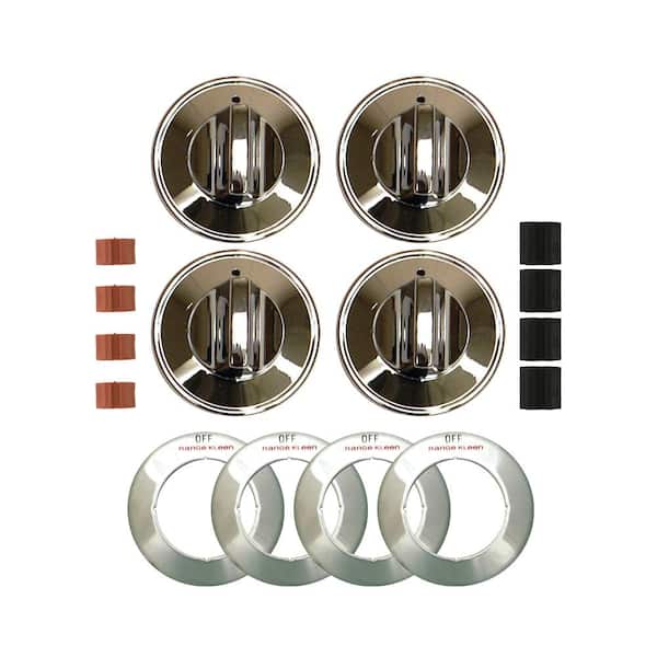 Range Kleen Gas Replacement Knob in Chrome (4-Pack)