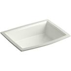 Archer Vitreous China Undermount Bathroom Sink with Overflow Drain in Dune