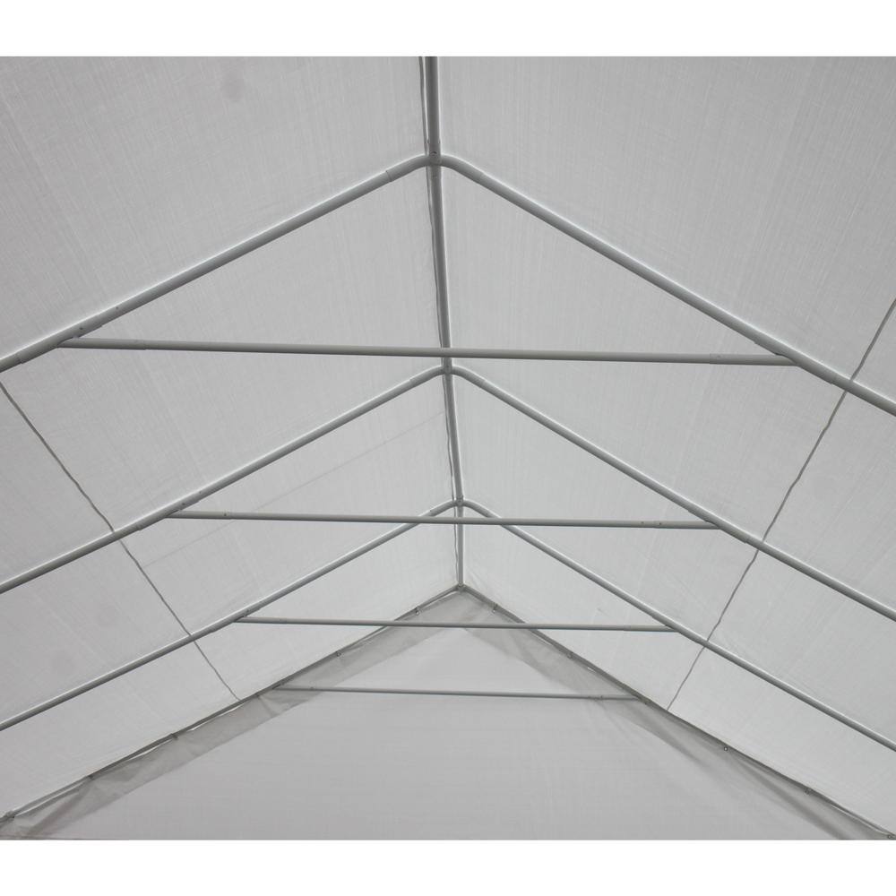 White 20x40 ft Metal Frame Outdoor Event Tent with Windows