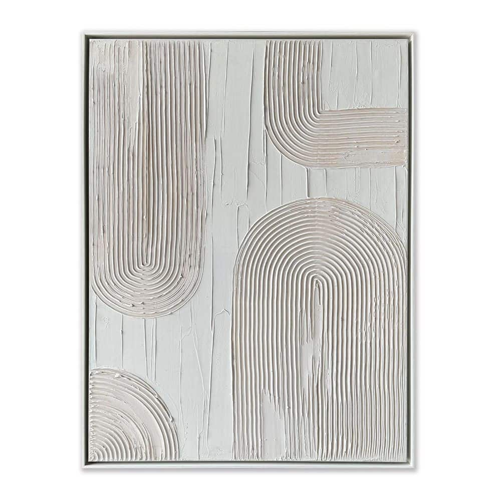 Reverie Framed Abstract Wall Art Print Hand Painted 48 in. x 36 in. price history on PriceWatchPro