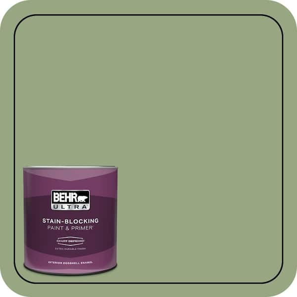 BEHR ULTRA 1 qt. #M380-5 Hillside Grove Extra Durable Eggshell Enamel Interior Paint & Primer