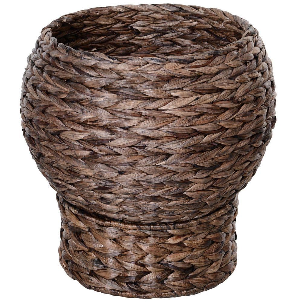 23.5 in. H Kitty Sill Cave Medium Dark Brown Rattan Wicker Cat Window Sill Cat Seat Cat Bed with Beige Cushion price history on PriceWatchPro