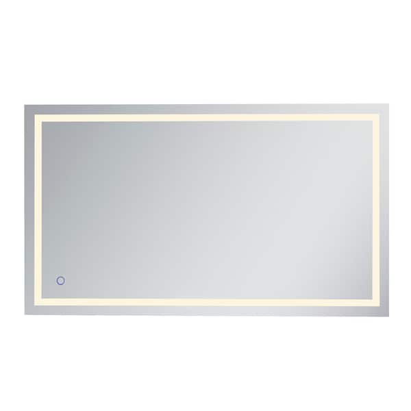 Unbranded Medium Rectangle Black Contemporary Mirror (40 in. H x 24 in. W)