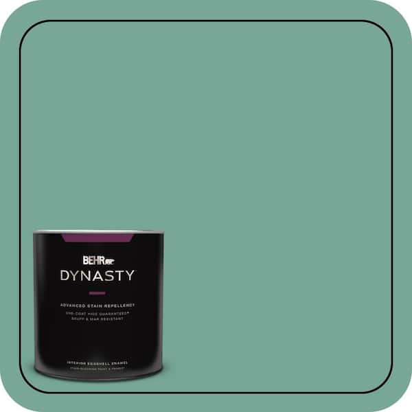 BEHR DYNASTY 1 qt. #MQ6-38 Patina One-Coat Hide Eggshell Enamel Interior Stain-Blocking Paint and Primer