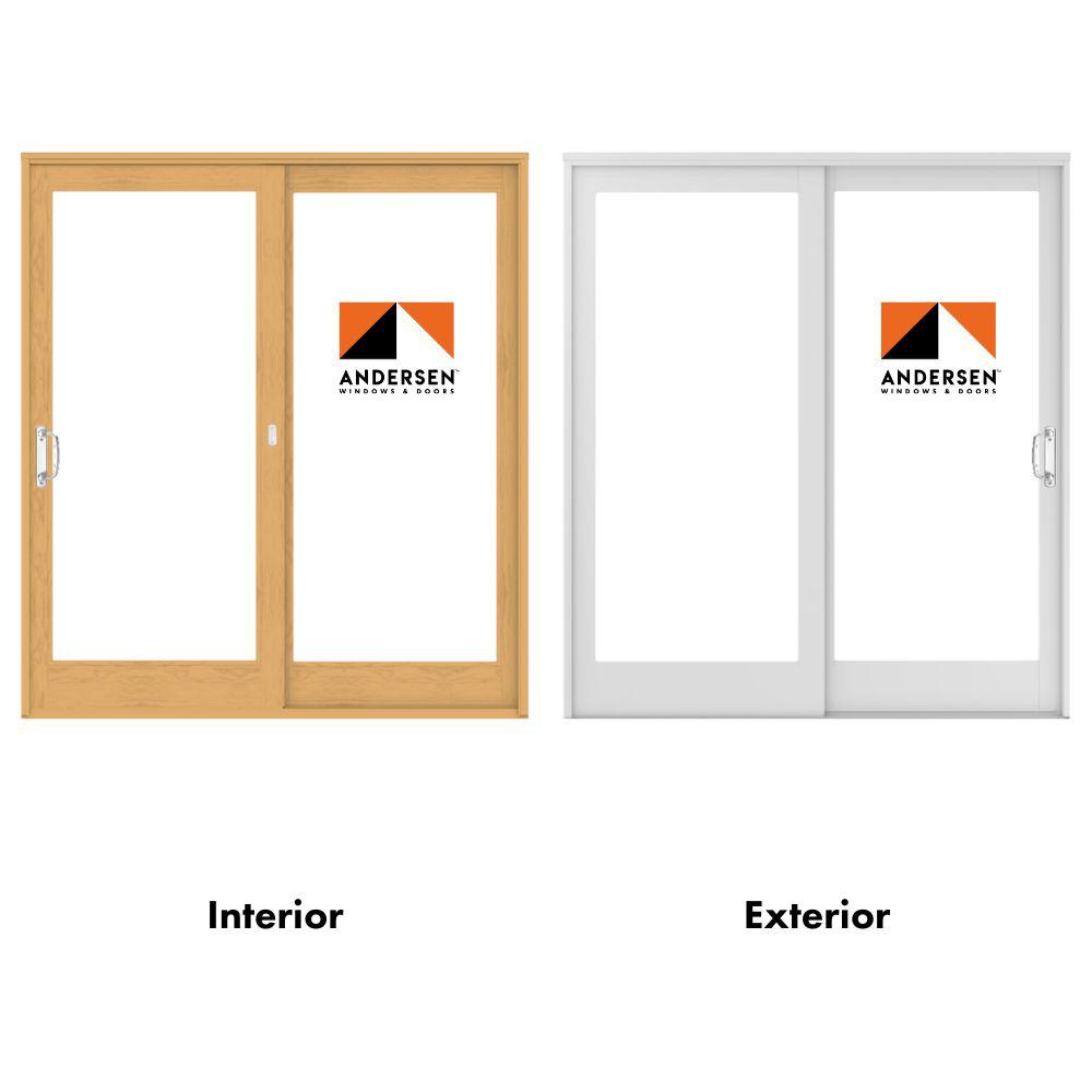 Andersen 71-1/4 in. x 79-1/2 in. 400 Series White Right-Hand