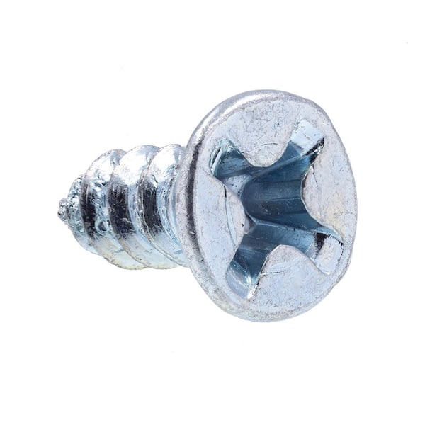 Prime-Line #6 x 3/8 in. Zinc Plated Steel Phillips Drive Flat Head Self-Tapping Sheet Metal Screws (50-Pack)