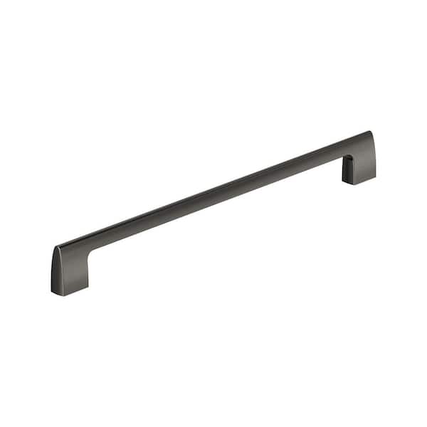 Riva 12-5/8 in. (320 mm) Center-to-Center Graphite Brushed Gray Bar Cabinet Pull