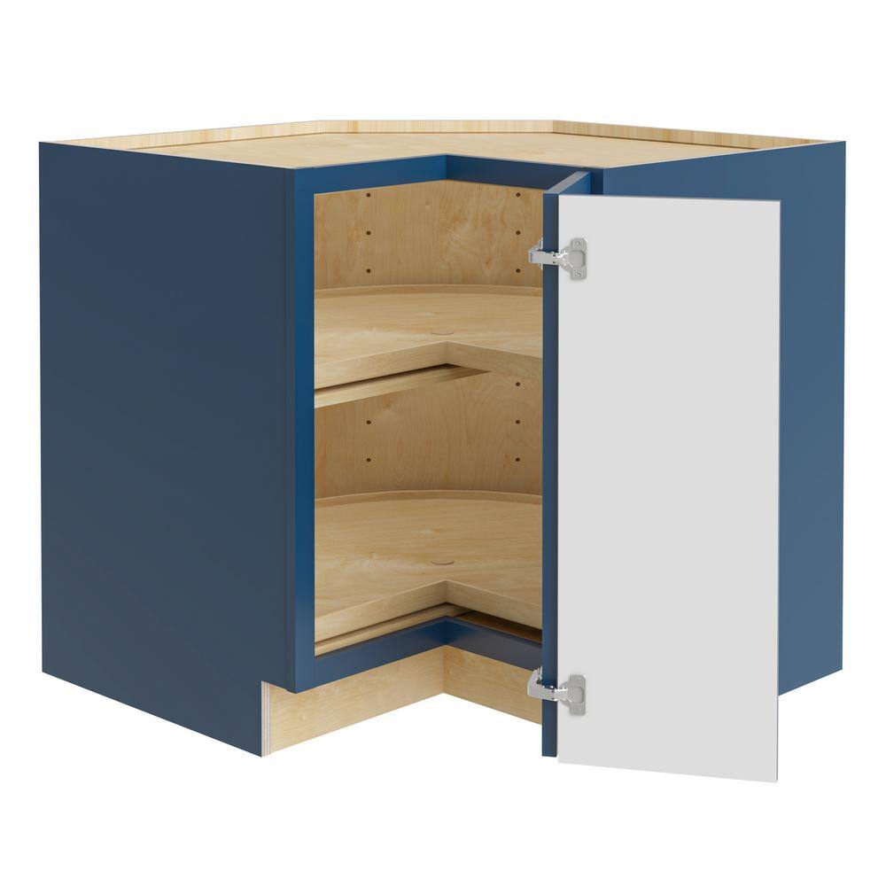 Hargrove 33 in. W x 33 in. D x 34.5 in. H Assembled Plywood Corner Lazy Sus