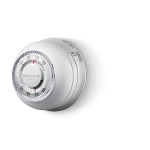 Round Non-Programmable Thermostat with 1H/1C Single Stage Heating and Cooling