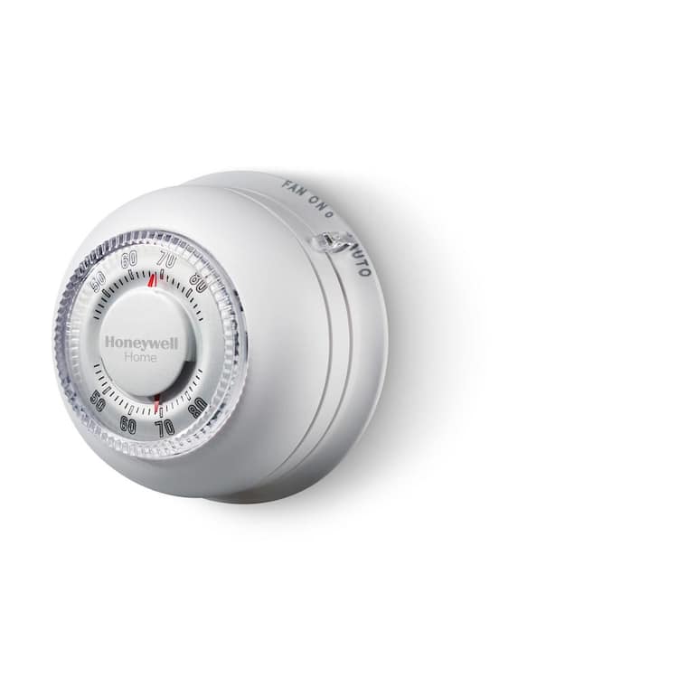 Honeywell Home Round Non-Programmable Thermostat with 1H/1C Single Stage Heating and Cooling