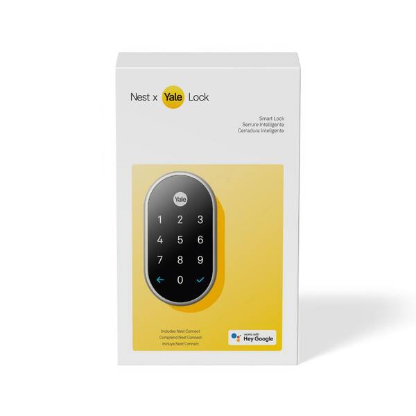 Satin Nickel Google Nest x Yale Lock with Nest Connect