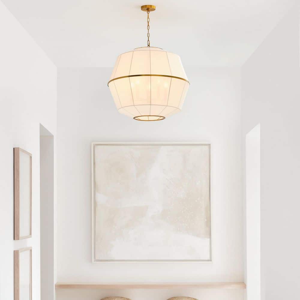 HIKARI THENDYⅢ732 Generation Lighting Hikari Large 5-Light Burnished Brass Dining