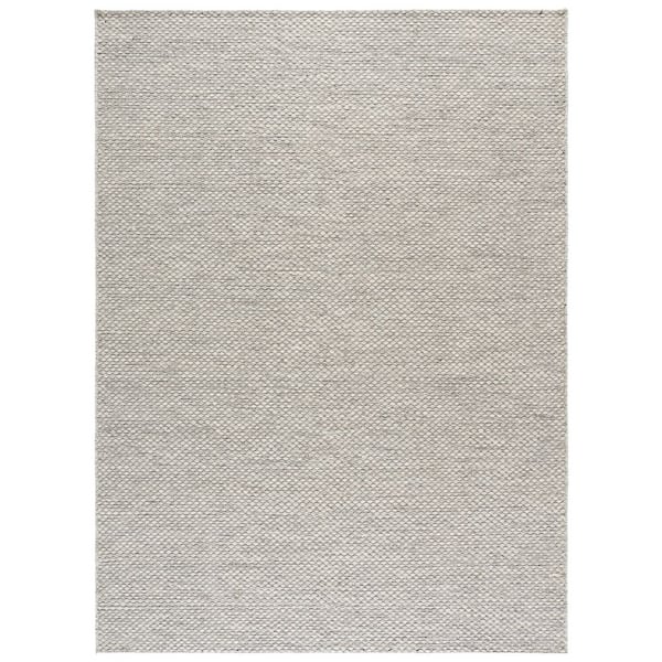 Vermont 9 ft. x 12 ft. Ivory/Gray Pebble Weave Area Rug