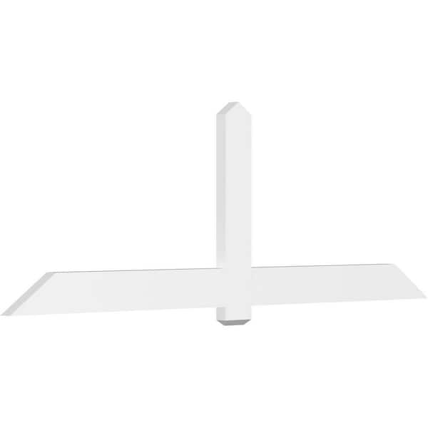 Ekena Millwork Eugene 96 in. W x 32 in. H x 2 in. D Signature Polyurethane Bracket