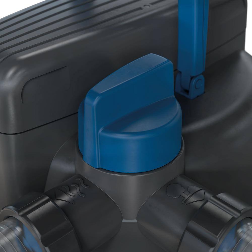 3400-GPH Black and Blue Pressure Pond Filter