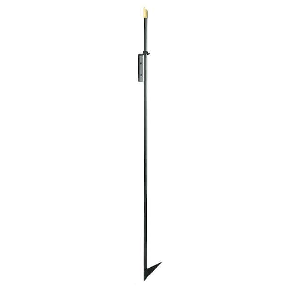 48 in. Tall Black and Brass Multi-Functional Aerator Poker