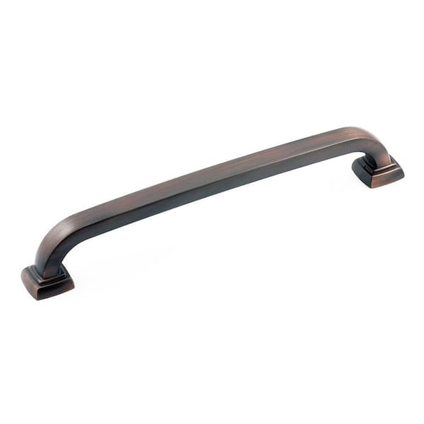 Richelieu Hardware Vaughan Collection 6 5/16 in. (160 mm) Brushed Oil-Rubbed Bronze Transitional Cabinet Bar Pull